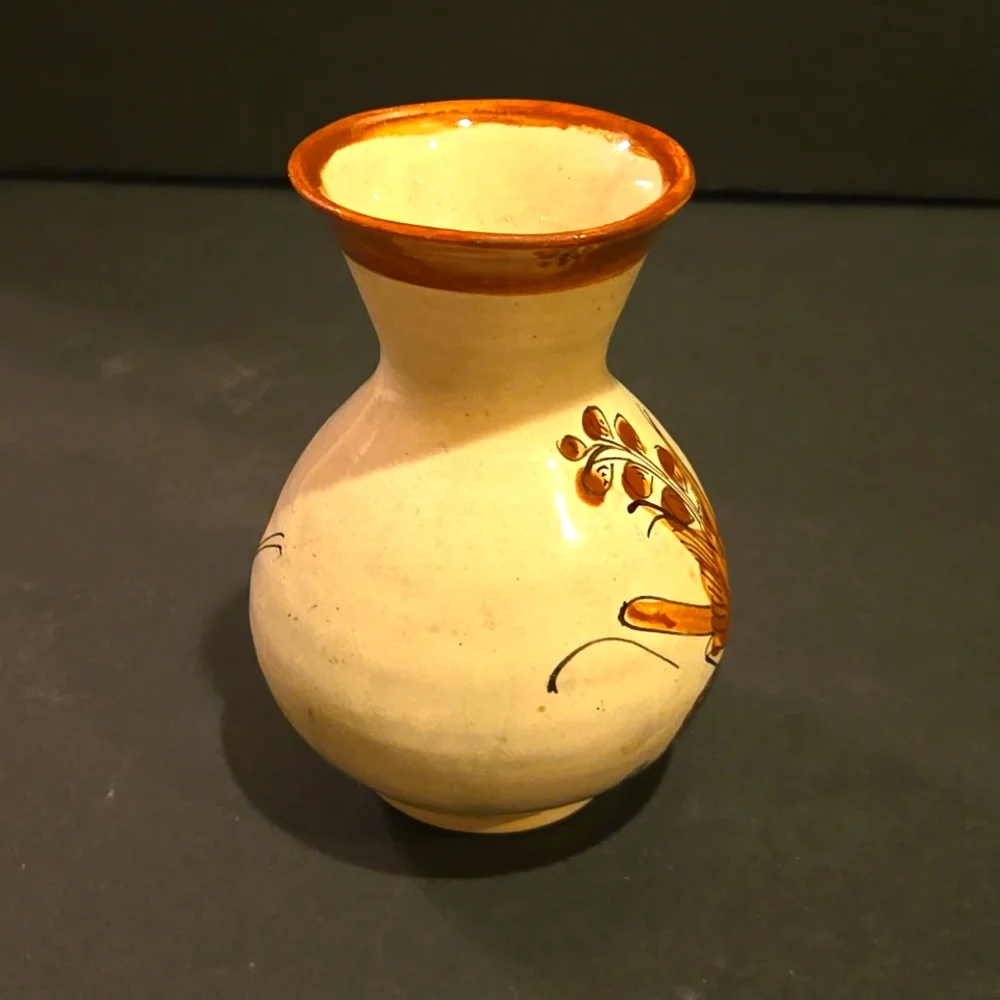 BEAUTIFUL BIRDS TONALA MEXICO FOLK ART VASE